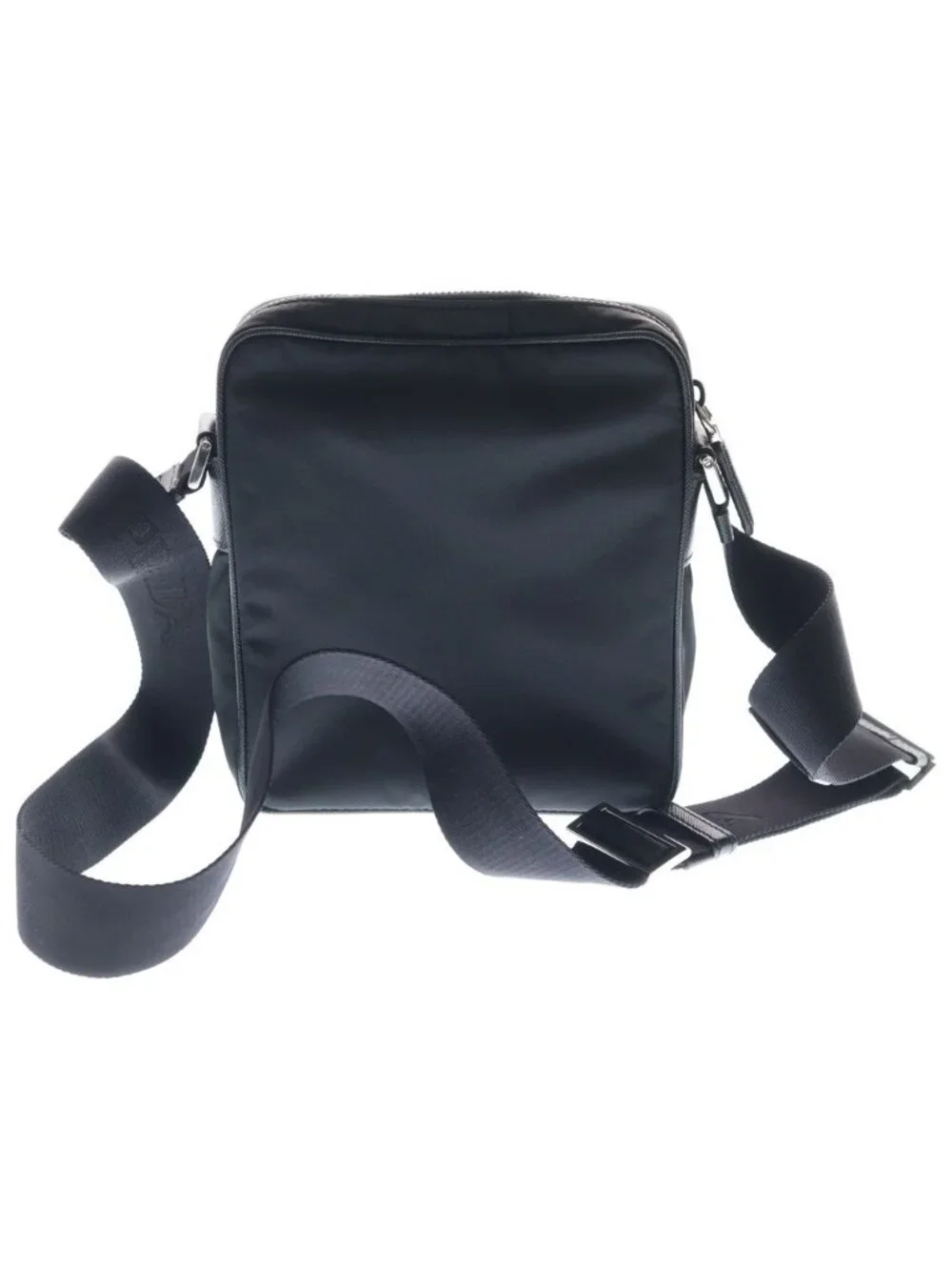 Prada Re-Nylon Saffiano Shoulder Bag Black